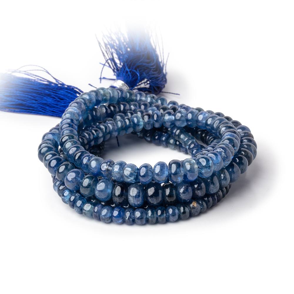 3-6mm Blue Sapphire Plain Rondelle Beads 16 inch 151 pieces AA (ONLINE ORDER ONLY)