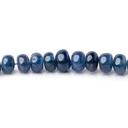 3-6mm Blue Sapphire Plain Rondelle Beads 16 inch 151 pieces AA (ONLINE ORDER ONLY)