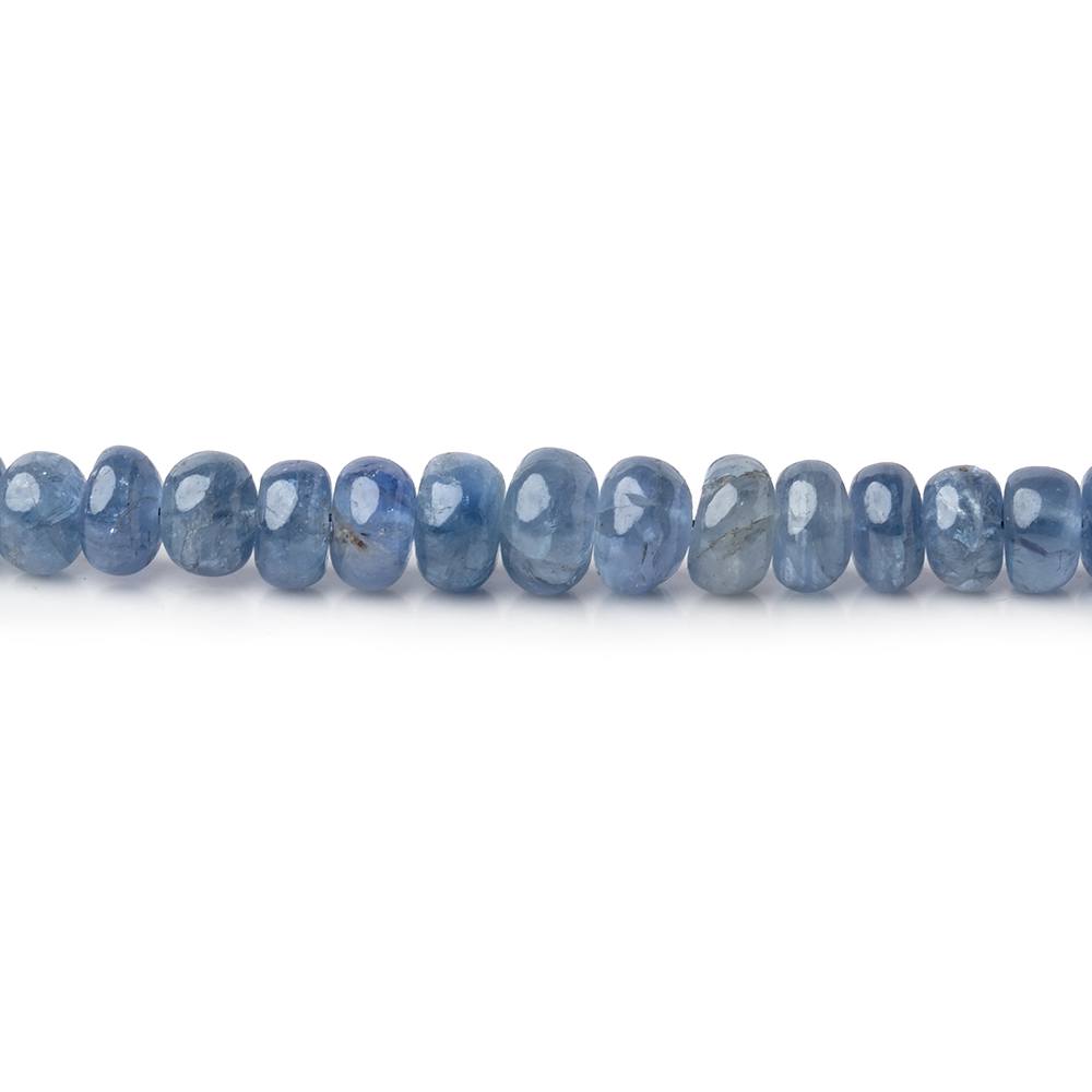 3-6mm Blue Sapphire Plain Rondelles 16 inch 151 Beads AA (ONLINE ORDER ONLY)
