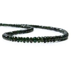 3-6mm Chrome Tourmaline Faceted Rondelle 16 inch 182 pieces (ONLINE ORDER ONLY)