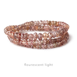 3-6mm Color Change Garnet Faceted Rondelle 16 inch 180 pieces (ONLINE ORDER ONLY)