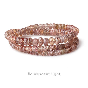 3-6mm Color Change Garnet Faceted Rondelle 16 inch 180 pieces (ONLINE ORDER ONLY)