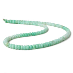 3-6mm Green Tanzanian Opal faceted rondelles 18 inch 144 beads AA (ONLINE ORDER ONLY)