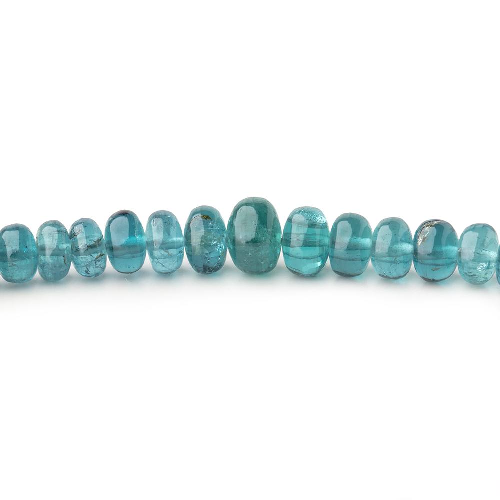 3-6mm Indicolite Blue Tourmaline Plain Rondelle Beads 17 inch 186 pieces AA (ONLINE ORDER ONLY)