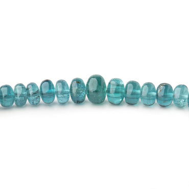 3-6mm Indicolite Blue Tourmaline Plain Rondelle Beads 17 inch 186 pieces AA (ONLINE ORDER ONLY)