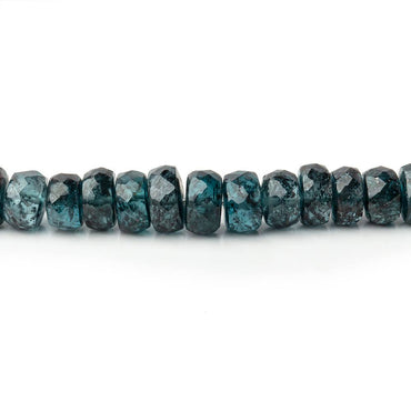 3.5-5mm Indigo Kyanite Faceted Rondelle Beads 15 inch 138 pieces AA (ONLINE ORDER ONLY)