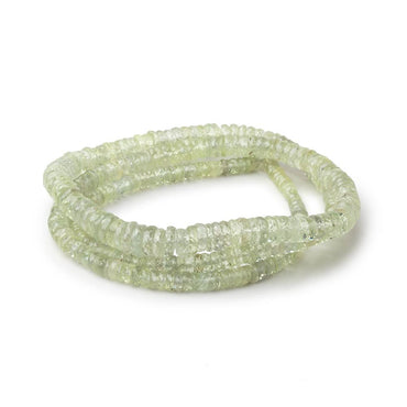 3-6mm Lime Green Sapphire Faceted Heishi Beads 17 inch 338 pieces AAA (ONLINE ORDER ONLY)