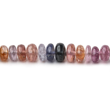 3-6mm Multi Color Spinel Plain Rondelle Beads 18 inch 193 pieces (ONLINE ORDER ONLY)