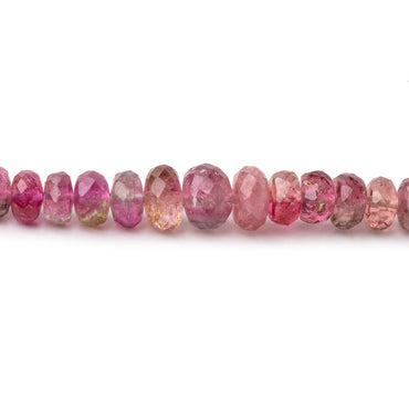 3-6mm Multi Color Tourmaline Faceted Rondelle Beads 15 inch 157 pieces AA (ONLINE ORDER ONLY)