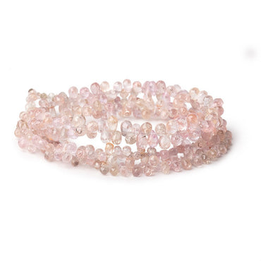 3-6mm Multi Pink Sapphire Faceted Tear Drop Beads 17 inch 300 pieces AA (ONLINE ORDER ONLY)