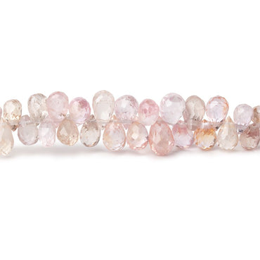 3-6mm Multi Pink Sapphire Faceted Tear Drop Beads 17 inch 300 pieces AA (ONLINE ORDER ONLY)