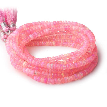 3-6mm Neon Pink Ethiopian Opal Faceted Rondelle Beads 16 inch 160 pieces (ONLINE ORDER ONLY)