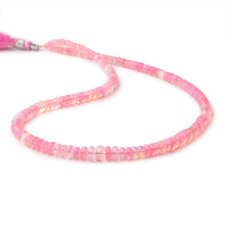 3-6mm Neon Pink Ethiopian Opal Faceted Rondelle Beads 16 inch 160 pieces (ONLINE ORDER ONLY)