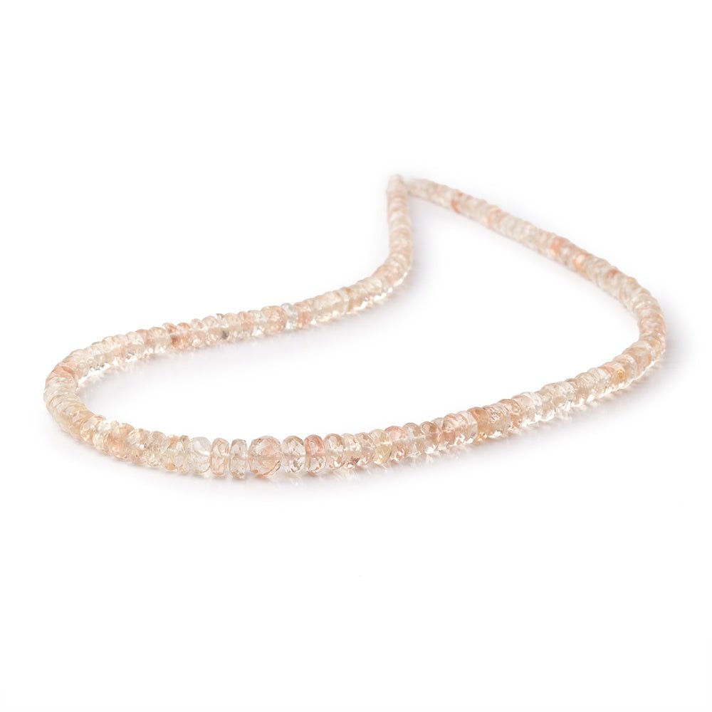 3-6mm Oregon Sunstone Faceted Rondelle Beads 16 inch 163 pieces AAA (ONLINE ORDER ONLY)
