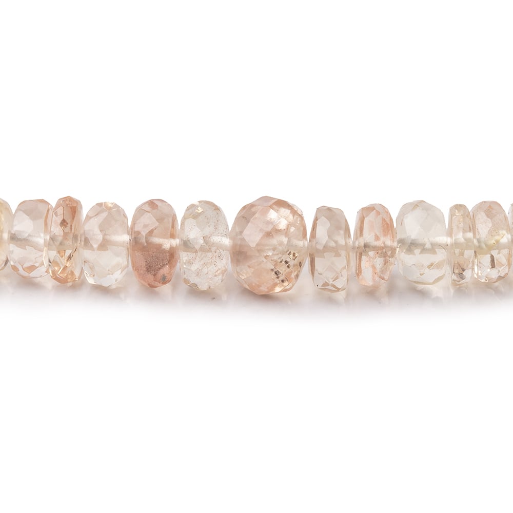 3-6mm Oregon Sunstone Faceted Rondelle Beads 16 inch 163 pieces AAA (ONLINE ORDER ONLY)