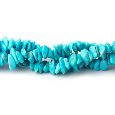 3-6mm Persian Turquoise Chip Beads 15 inch 266 pieces (ONLINE ORDER ONLY)