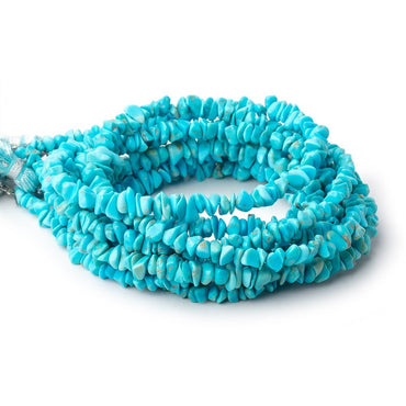 3-6mm Persian Turquoise Chip Beads 15 inch 266 pieces (ONLINE ORDER ONLY)