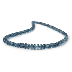 3-6mm Santa Maria Aquamarine Faceted Rondelles 16 inch 142 Beads AAA (ONLINE ORDER ONLY)