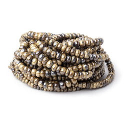 3-6mm Schalenblende Plain Rondelle Beads 18 inch 139 pieces (ONLINE ORDER ONLY)