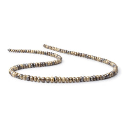 3-6mm Schalenblende Plain Rondelle Beads 18 inch 139 pieces (ONLINE ORDER ONLY)