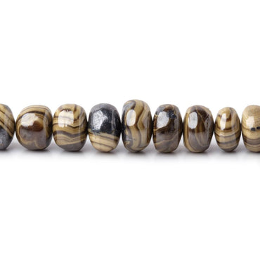 3-6mm Schalenblende Plain Rondelle Beads 18 inch 139 pieces (ONLINE ORDER ONLY)