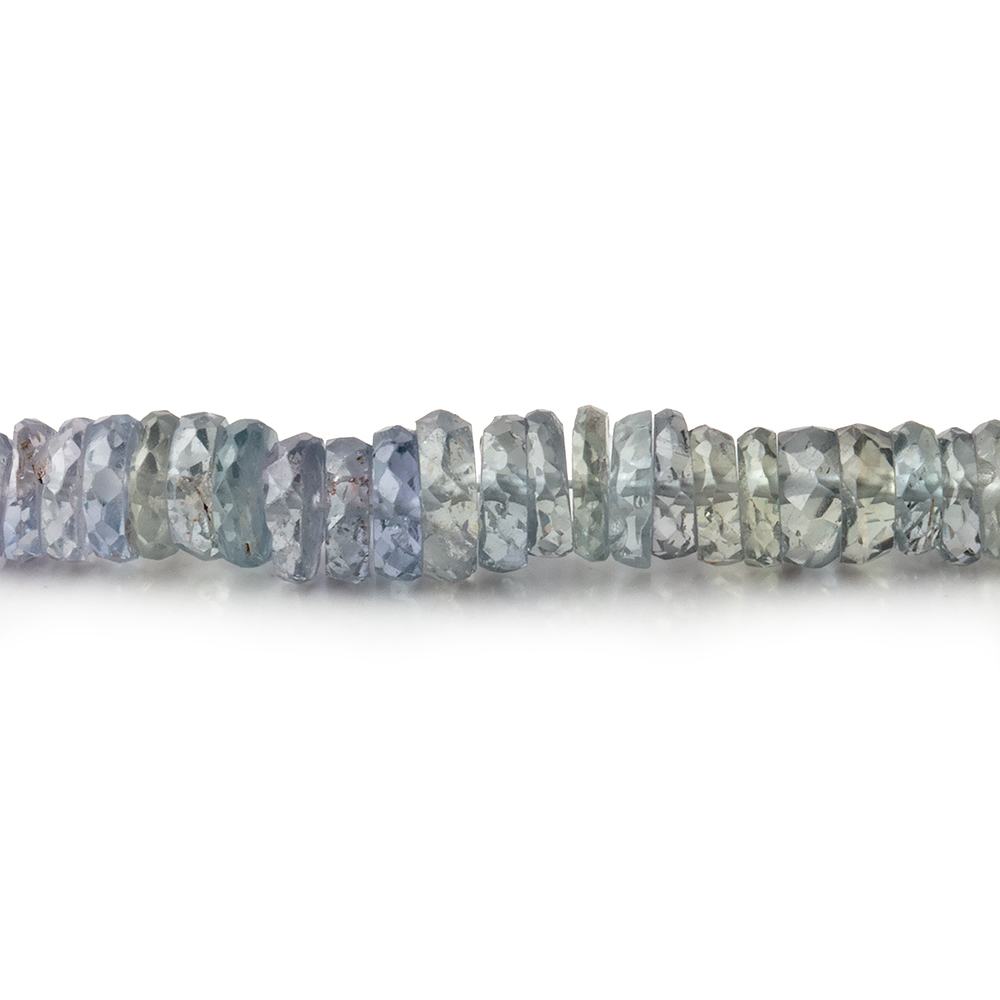 3-6mm Stormy Blue Sapphire Faceted Heishi Beads 17.5 inch 320 pieces AAA (ONLINE ORDER ONLY)