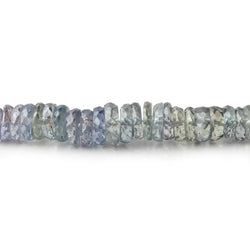 3-6mm Stormy Blue Sapphire Faceted Heishi Beads 17.5 inch 320 pieces AAA (ONLINE ORDER ONLY)
