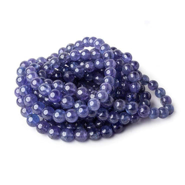 3-6mm Tanzanite plain round beads 15 inch 83 beads AA (ONLINE ORDER ONLY)