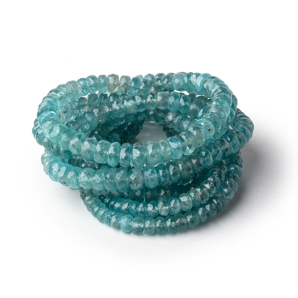 3-6mm Teal Kyanite Faceted Rondelle Beads 16 inch 142 pieces (ONLINE ORDER ONLY)