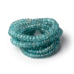 3-6mm Teal Kyanite Faceted Rondelle Beads 16 inch 142 pieces (ONLINE ORDER ONLY)