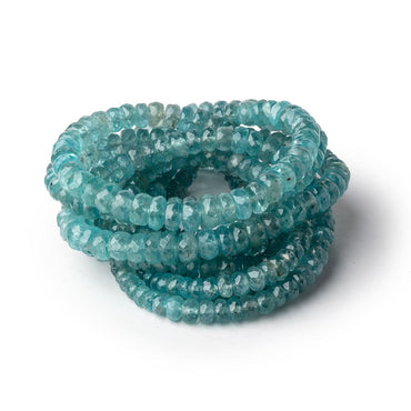 3-6mm Teal Kyanite Faceted Rondelle Beads 16 inch 142 pieces (ONLINE ORDER ONLY)