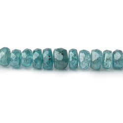 3-6mm Teal Kyanite Faceted Rondelle Beads 16 inch 142 pieces (ONLINE ORDER ONLY)