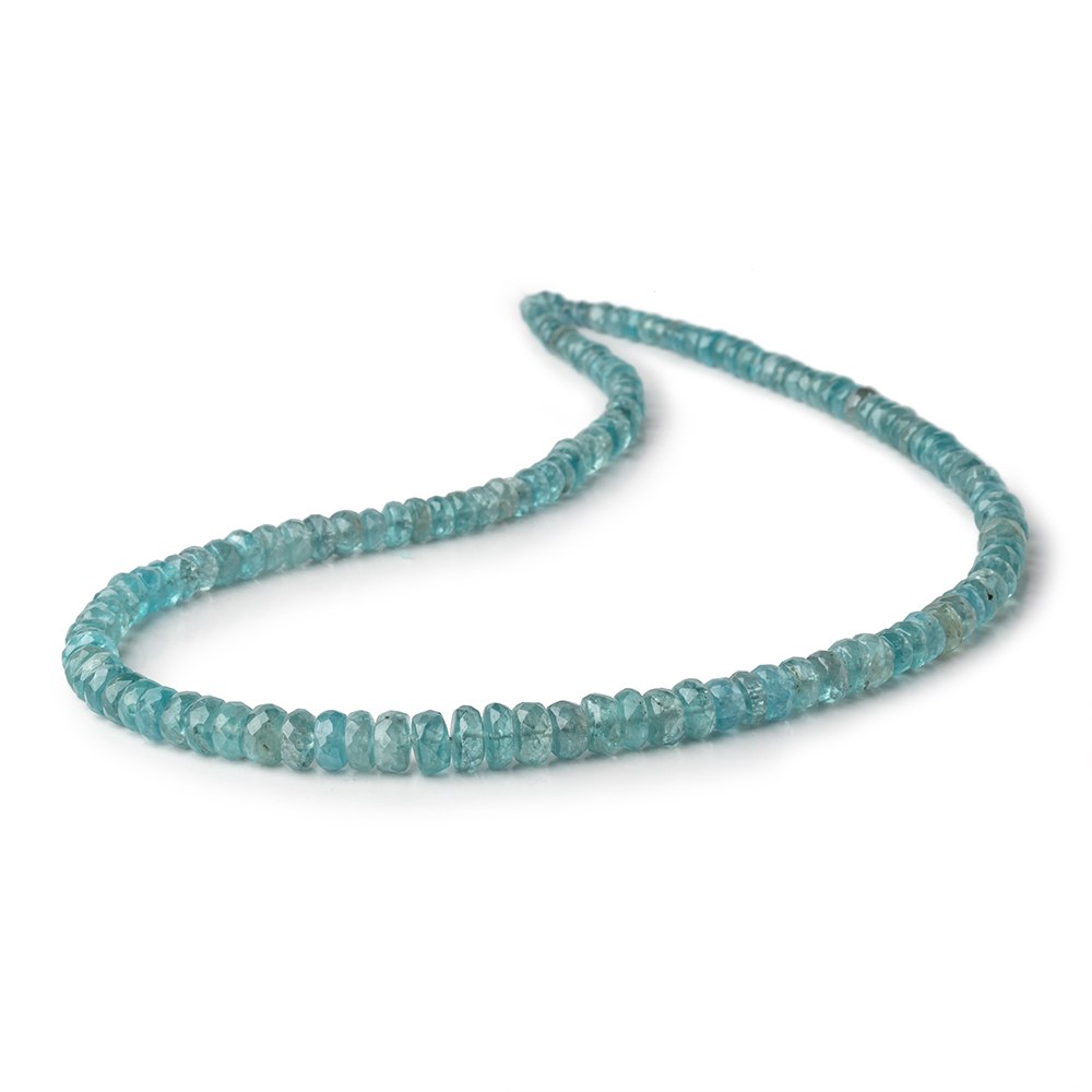 3-6mm Teal Kyanite Faceted Rondelle Beads 16 inch 142 pieces (ONLINE ORDER ONLY)