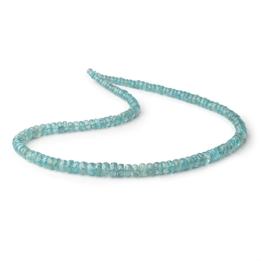 3-6mm Teal Kyanite Faceted Rondelles 16 inch 142 Beads (ONLINE ORDER ONLY)