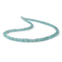 3-6mm Teal Kyanite Faceted Rondelles 16 inch 142 Beads (ONLINE ORDER ONLY)