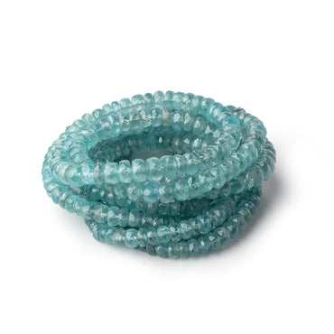 3-6mm Teal Kyanite Faceted Rondelles 16 inch 142 Beads (ONLINE ORDER ONLY)
