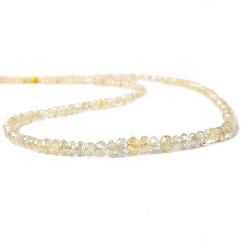 3-6mm Yellow Sapphire Faceted Rondelle 16 inch 168 pieces AAA (ONLINE ORDER ONLY)