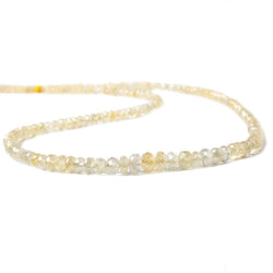 3-6mm Yellow Sapphire Faceted Rondelle 16 inch 168 pieces AAA (ONLINE ORDER ONLY)