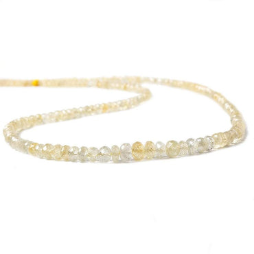 3-6mm Yellow Sapphire Faceted Rondelle 16 inch 168 pieces AAA (ONLINE ORDER ONLY)