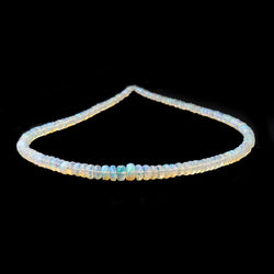 3-7mm Ethiopian Opal Faceted Rondelle Beads 16 inch 163 pieces AAA (ONLINE ORDER ONLY)