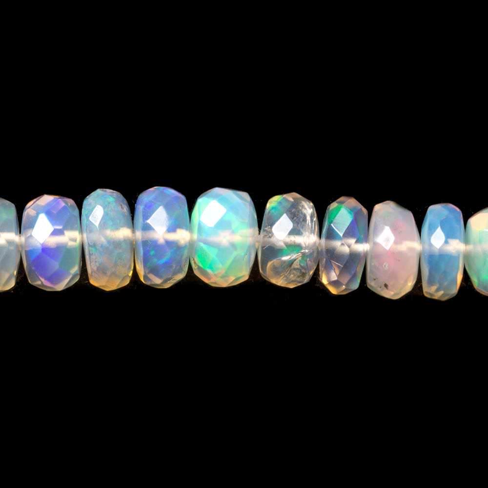 3 - 7mm Golden Ethiopian Opal Faceted Rondelle Beads 162 pieces AA Grade (ONLINE ORDER ONLY)