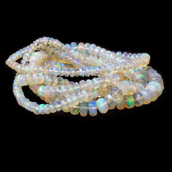 3 - 7mm Golden Ethiopian Opal Faceted Rondelle Beads 162 pieces AA Grade (ONLINE ORDER ONLY)