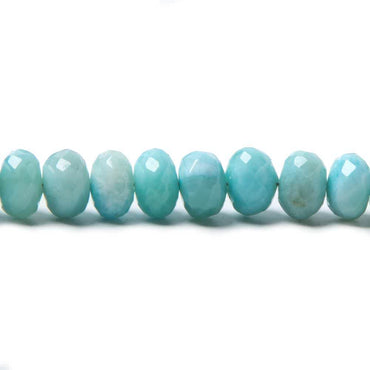 3-7mm Larimar faceted rondelle beads 18 inch 147 pieces (ONLINE ORDER ONLY)