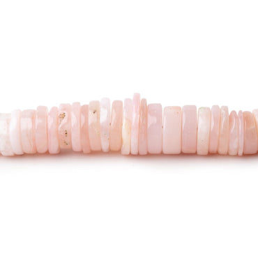 3-7mm Pink Peruvian Opal Plain Heishi Beads 17.75 inch 260 pieces (ONLINE ORDER ONLY)