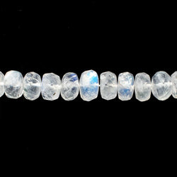 3-7mm Rainbow Moonstone Faceted Rondelle Beads 18.5 inch 184 pieces (ONLINE ORDER ONLY)
