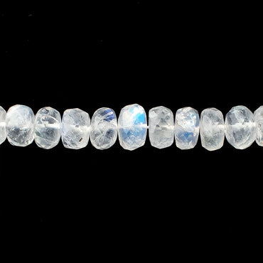 3-7mm Rainbow Moonstone Faceted Rondelle Beads 18.5 inch 184 pieces (ONLINE ORDER ONLY)