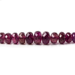 3-7mm Rubelite Tourmaline Faceted Rondelle Beads 18 inch 153 pcs (ONLINE ORDER ONLY)