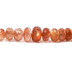 3-7mm Sunstone Faceted Rondelle Beads 18 inch 160 pieces (ONLINE ORDER ONLY)