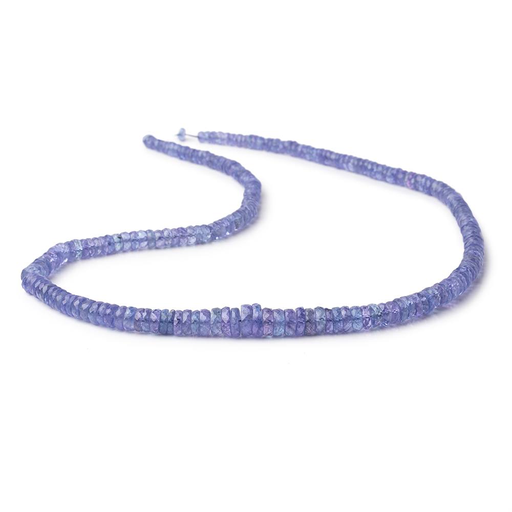 3-7mm Tanzanite Faceted Heishi Beads 16 inch 220 pieces AA (ONLINE ORDER ONLY)