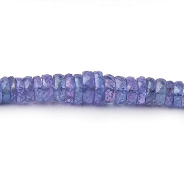 3-7mm Tanzanite Faceted Heishi Beads 16 inch 220 pieces AA (ONLINE ORDER ONLY)